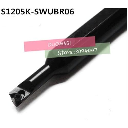 S1205K-SWUBR06,turning tool holder boring bar internal turning tools screw locked mini lathe tool holder for WBGT060102 inserts