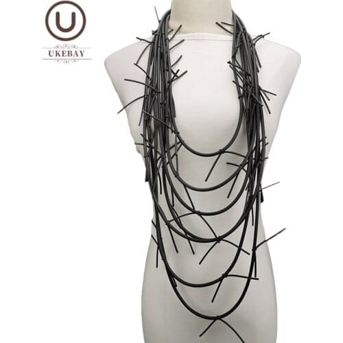 UKEBAY New Hyperbole Necklace For Women Jewelry Pendant Necklaces Punk Party Clothes Accessories Designer Jewelry Choker Chains