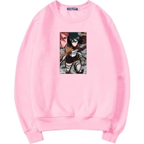 Unique Anime Attack on Titan Sweatshirt Men Japanese Manga Autumn Long Sleeve Clothes Cartoon Graphic Harajuku Pullovers Unisex