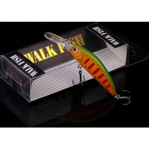 WALK FISH Mini Minnow Fishing lures 7.5cm 5.3g Lifelike Swimming Hard Bait High Quality Swing japan Diving Bait Efficien Lure