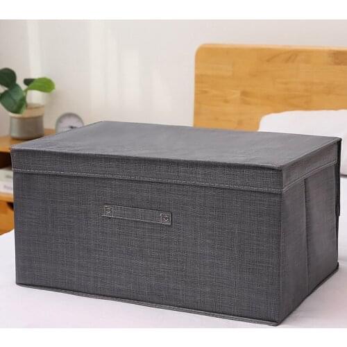 Cloth Storage Box Foldable Storage Box with Lid Storage Clothes Quilt Storage Box Small Space Artifact storage bins