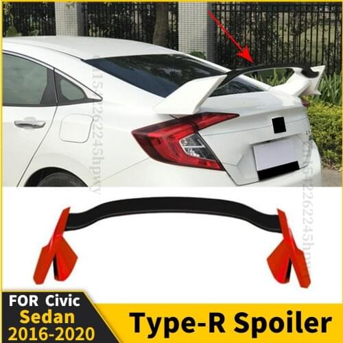 Boot Lip Tail Roof Rear Spoiler Wing Tuning Accessories Racing Sport Facelift For Honda Civic Sedan 2016 2017 2018 2019 2020