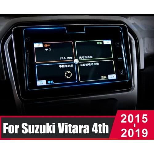Tempered Glass Car Navigation Screen Protective Film For Suzuki Vitara 4th 2015 2016 2017 2018 2019 Control LCD Screen Sticker