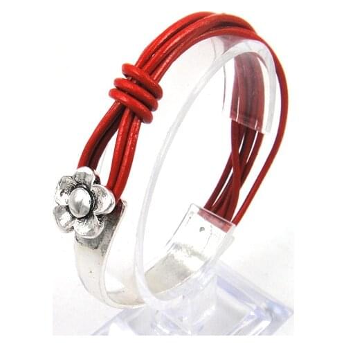 Women Vintage bracelet Fashion Leather Bangle Bracelet ,flower Floral cuff bangle Jewelry