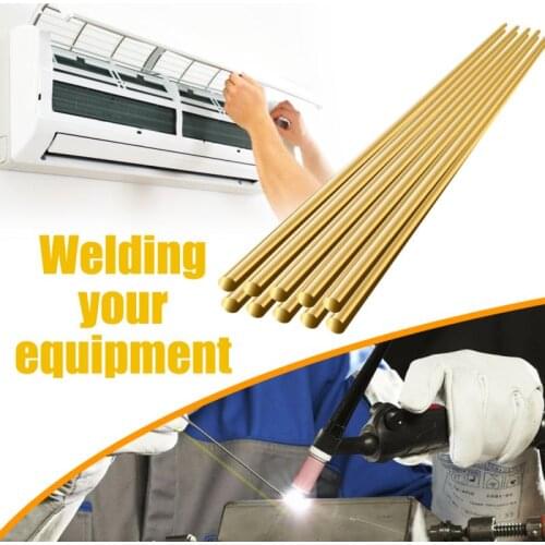 1.6mm/2.0mm 33cm 10PCS Brass Welding Brazing Rods Electrode Soldering Rod Hand Working Household Parts Tools Home Accessories
