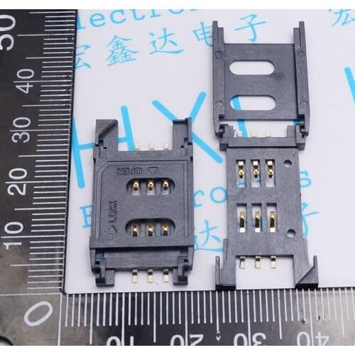 10Pcs/Lot Sim Card 6P 2.54-1 2.5 Card Full Plastic Clamshell Plastic Clamshell Mobile Phone Card Communication Distance