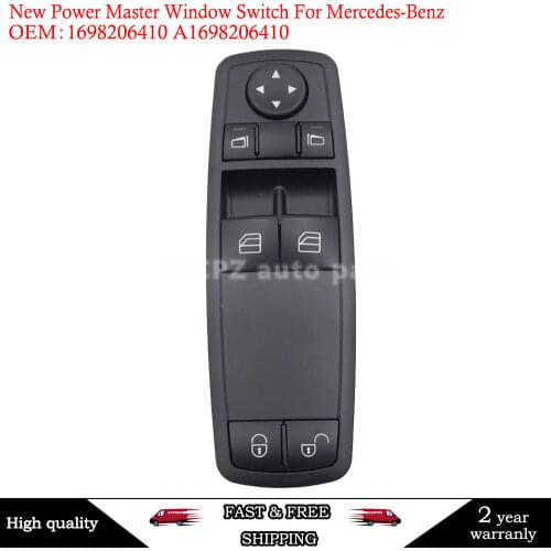 1698206410 Window Regulator Switch Left Front For Mercedes Benz W169 A170 A200 05-09 New 1698206410 A1698206410