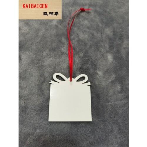30pcs/sublimation blank heat transfer printing Christmas decoration pendant MDF two-sided printing new DIY gifts