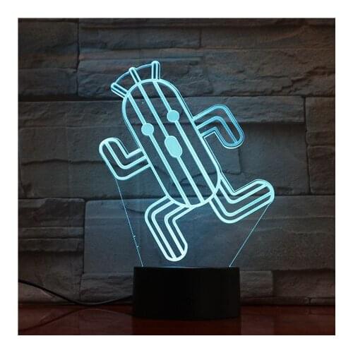 Cactus 3d Led Night Lamp Child Led Nightlight Cactuar Final Fantasy Night light for Kids Bedroom Decorative Light Boys Best Gift