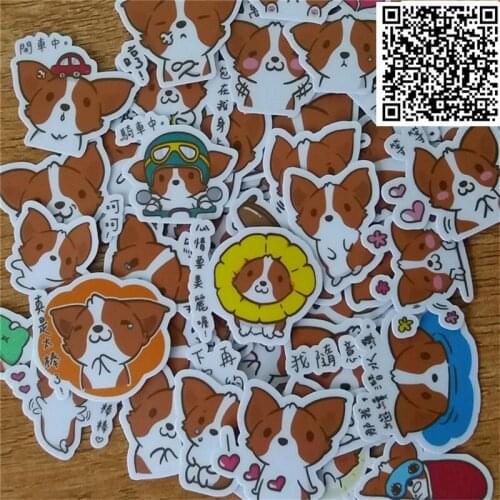 40 Pcs/Bag Cute Cocker Dog paper sticker package DIY diary decoration sticker album book kids toys scrapbooking stickers