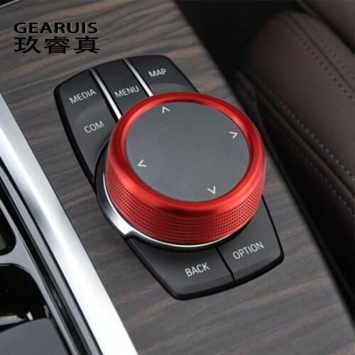 Car Styling Interior Console Multimedia Buttons frame Cover Sticker Trim For BMW X3 G01 X4 G02 5 Series G30 G38 Auto accessories