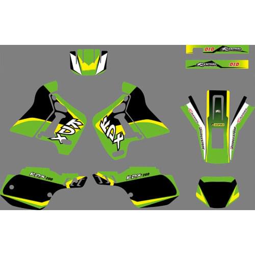 New styles Motorcycle 3M Decals Background Graphics Stickers kits For Kawasaki KDX200 KDX220 1991 1992 1993 1994 200 KDX KDX220