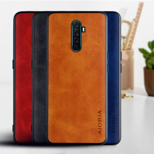 Case for OPPO Realme X2 Pro funda Luxury Vintage leather Skin hoesje phone cover for oppo realme x2 pro case coque capa business