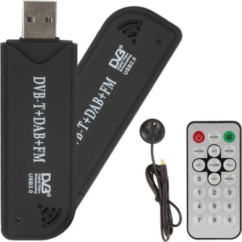 FM+DAB / DVB-T USB 2.0 Digital TV tuner Stick DVBT Dongle TV Receiver + Remote Control