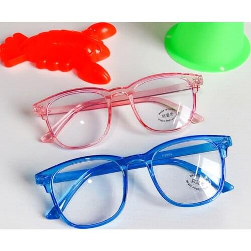 Child Square Frame Girls Boys Anti-Blue Glasses Transparent Lens UV400 Eye Protection Children Kids Comeputer-Gaming Eyewear