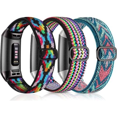 Essidi Elastic Bands For Fitbit Charge 4 3 2 Sports Fabric Bracelet Strap Loop For Fitbit Charge 2 3 4 Watch Wrist Band Correa