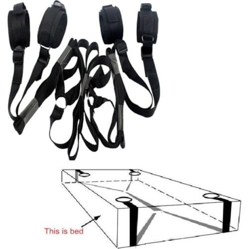 Erotic Toys Under Bed Restraint Bondage Fetish Sex Products Handcuffs & Ankle Cuff Bdsm Bondage Sex Toys For Couples Adult Games
