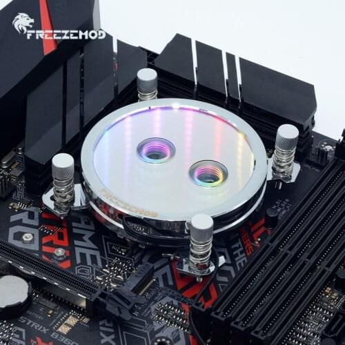 FREEZEMOD computer water cpu cooler block star RGB rainbow gradient lighting effect 2021 intel. PR-XPM