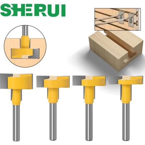 1-4 pcs Top Quality T-Slot & T-Track Slotting Router Bit - 8" 6mm Shank For Woodworking Chisel Cutter Wholesale Price