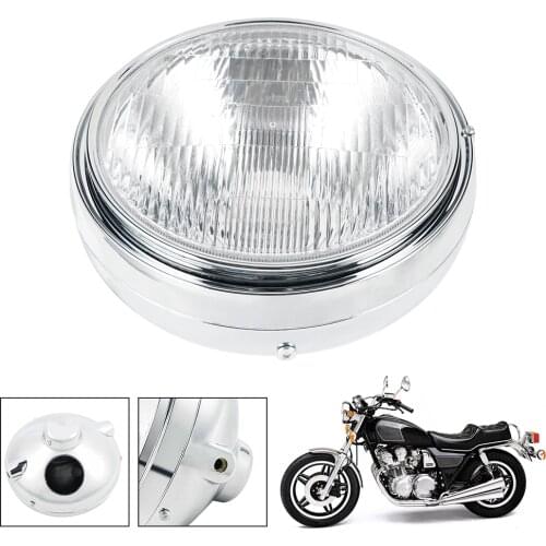 Chrome Halogen Headlight Lamp For Honda CB250 CB400 CB500 CB600 CB750 CB1300 CB900 CB919 CB1000 Hornet 250 600 900 VTEC VTR 250