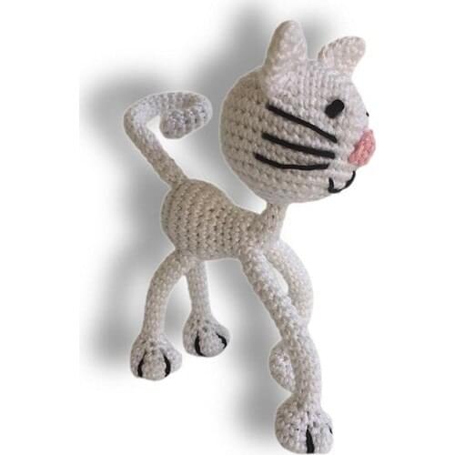 Amigurumi Hand-Knitted Toy Cat Safiya
