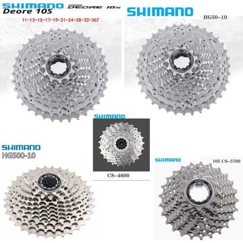 SHIMANO Genuine MTB ROAD TIAGRA 105 DEORE SLX XT 10V Cassette CS4600 CS5700 HG500-10 HG50-10 XT M771-10 Cassette 10V Flywheel