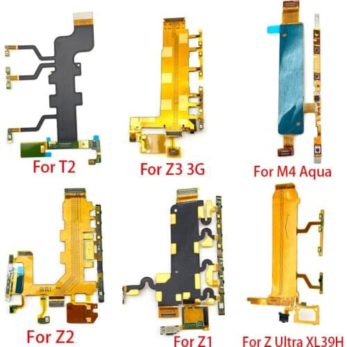 Power Switch On / Off Button Volume Key Button Flex Cable For Sony Xperia M4 Aqua T2 T3 Z Ultra Z1 Z2 Z3 Compact Z5 Premium