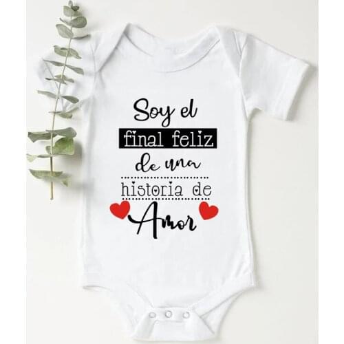 Funny Newborn Baby Romper Infant Cotton Short Sleeve Baby Body Clothes Amor Print Boy Girl BodySuit Born Crawling Baby 0-24M