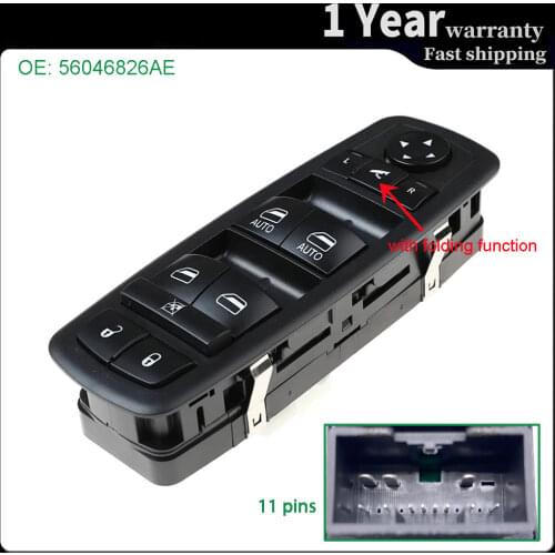 Power Master Window Control Switch Button Console for Ram 1500 2500 3500 Dodge Journey Avenger Chrysler 200 300 56046826AE