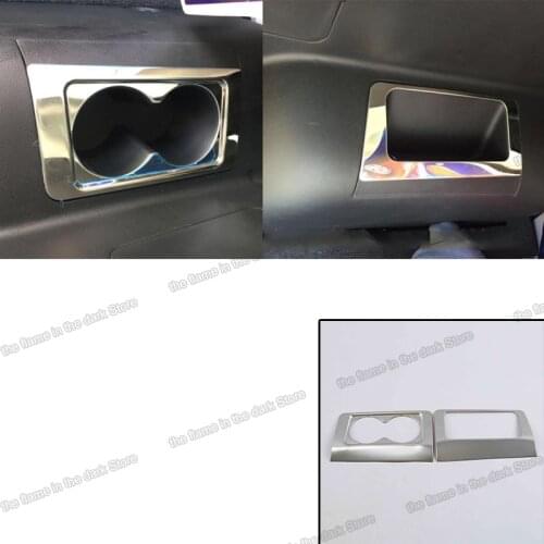 Lsrtw2017 Stainless Steel Car Rear Row Water Cup Slot Frame Trims for Jetour X70 X70s 2018 2019 Accessories Auto Styling