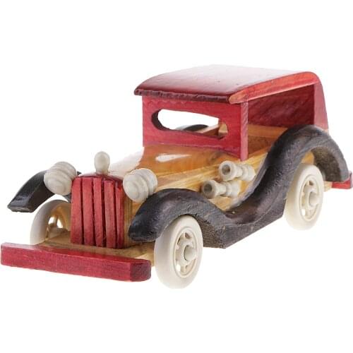 Handmade Car Model - Wood Model Truck Craft - Handicraft Car Toy - Vintage