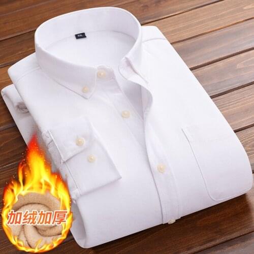 Aoliwen Brand Mens winter warm long-sleeved shirts flannel plaid shirts thickened warm and comfortable shirts large size shirts