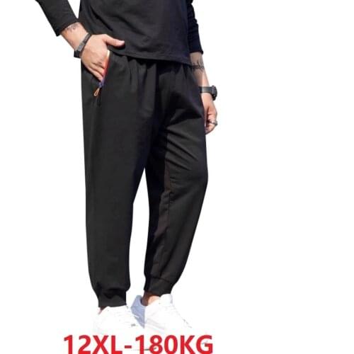 High quality autumn winter summer men sweatpants sports pants plus size 7XL 8XL 9XL 12XL oversize pants 180KG 58 60 62 66 68 70