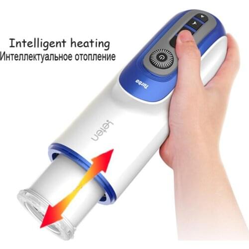 Retractable Heatable Male Masturbator sex moaning Automatic Sex Machine Thrusting Piston Pocket pussy Sex Toys for Men