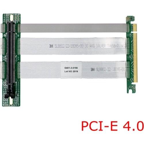 PCIe Riser Cable, 4.0 x16 PCI Express Riser Extender, Flexible High Speed 90 Degree GUP Riser Cable for Graphics Card Vertical