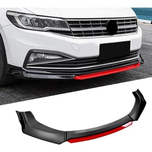 Front Bumper Spoiler Guard Plate Lip Body Kit Carbon Surface Chin Shovel Contrast Color Design For Hyundai Mistra 2014-2019