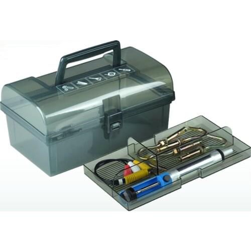 Plastic tool box with handle, tray, compartment, storage and organizers toolbox 22*13*11.3cm