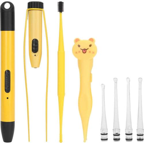 Portable Health Care USB Rechargeable Ear Wax Removal Cleaning Kit Children Earpicks Earwax Removal with Light Ear Clean Tool