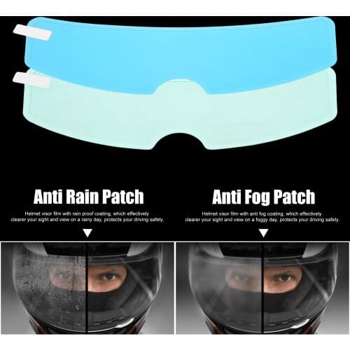 Motoforti Anti Rain Fog Film for Motorcycle Helmet Rain Proof Shield Film Durable Nano Coating Lens Sticker Helmet Accessory