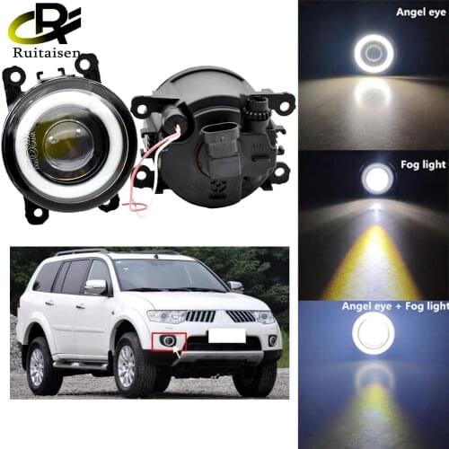 Ruitaisen 2pcs/pair(Left+Right) Angel Eye car-styling Fog Lamps LED Lights For Suzuki Swift MZ EZ Hatchback 2005-2015 SX4