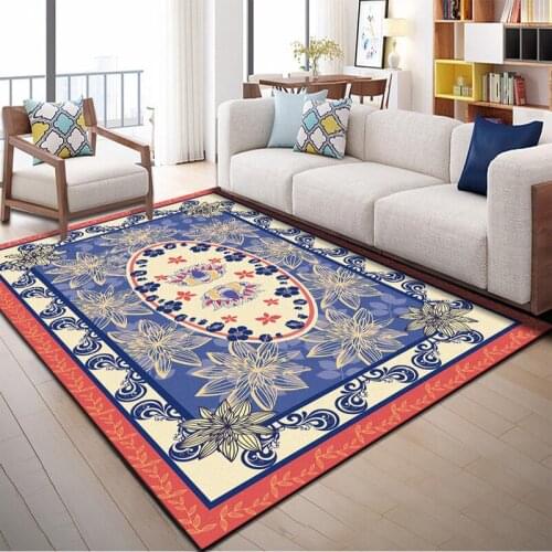 Luxury European Style 3D Printing Carpets For Living Room Bedroom Large Area Rug Home Kitchen Big Hallway Decor Floor Mat Carpet