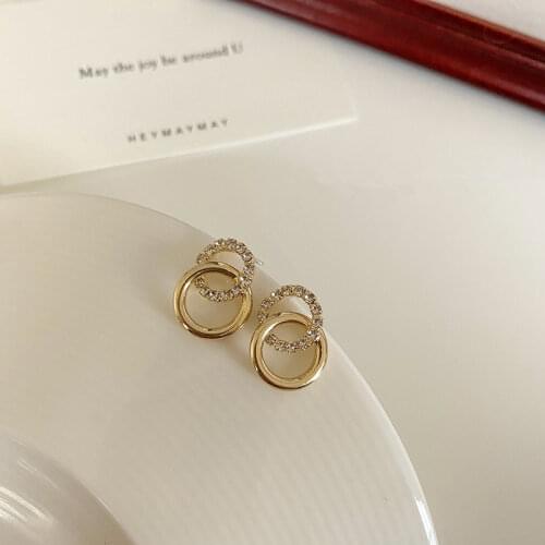 Earrings retro temperament European 2021 new high-quality purple earrings female exquisite niche Fashion Drop Earring