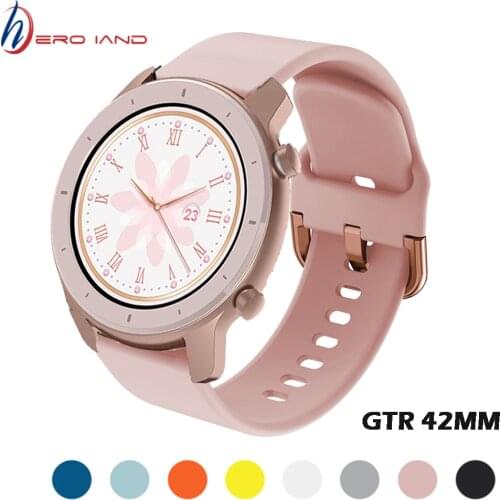 For Amazfit GTR 42mm Sport Silicone Strap Watch Band Rubber Bracelet Belt Watchband For Xiaomi Huami Amazfit GTR 47mm/GTS Correa