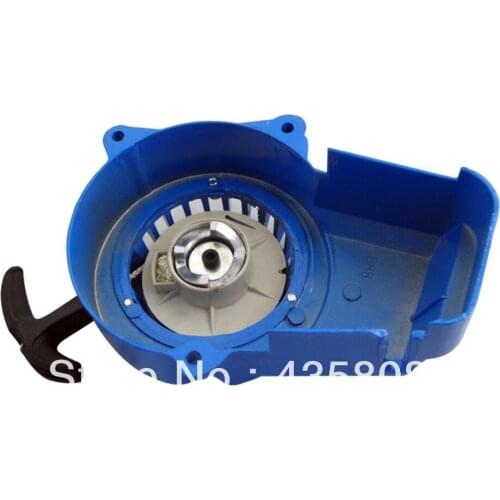 Blue MiniCross Recoil Pull Start Aluminum For Mini Pocket Bike 47cc 49cc ATV Quads