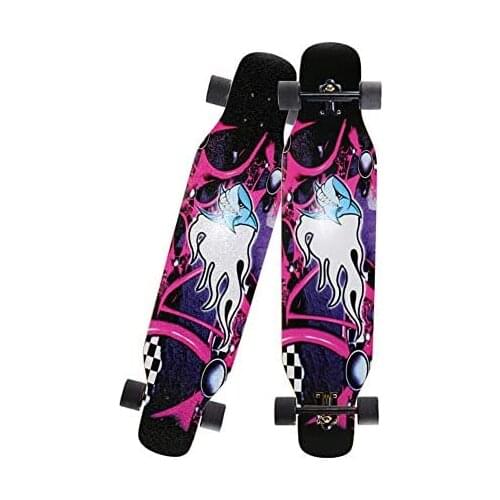 Skateboard Longboard 42"Double Kick Concave 4 Wheel Carbon Steel Bracket Skateboard Longboard Girl Adult Gift