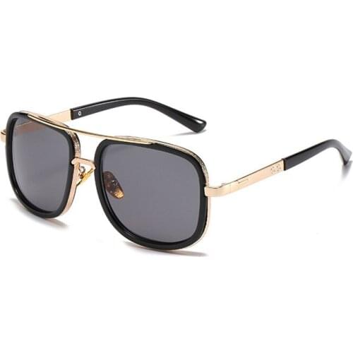 Classic Oversized Men Sunglasses Luxury Eyewear Women Sun Glasses Square Retro Oculos De Sol Male UV400 Female