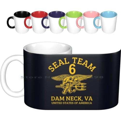 U.s. Navy Seals-Seal Team 6 Ceramic Mugs Coffee Cups Milk Tea Mug Seals Us Navy Special Forces Seal Team S E A L Ar 15 M4 M 16