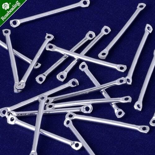 25.5x1.5mm Length Extension Article sticks for necklace Extended Chains Bulk for DIY Jewelry Making with 2 holes,Sold 20pcs/lot