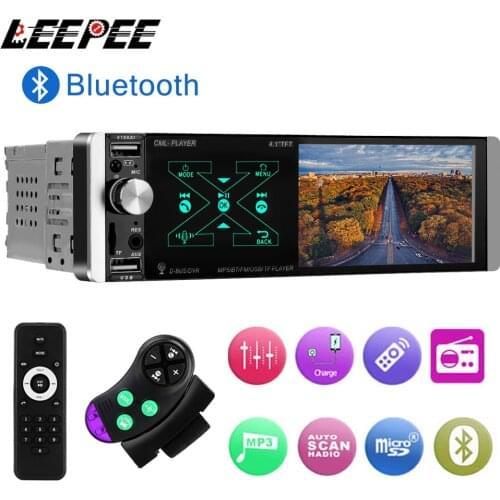 4.1'' HD Smart Car MP5 Player Audio FM Radio Rear View Video System Multimedia Bluetooth USB Charger Auto Accessories Electronic
