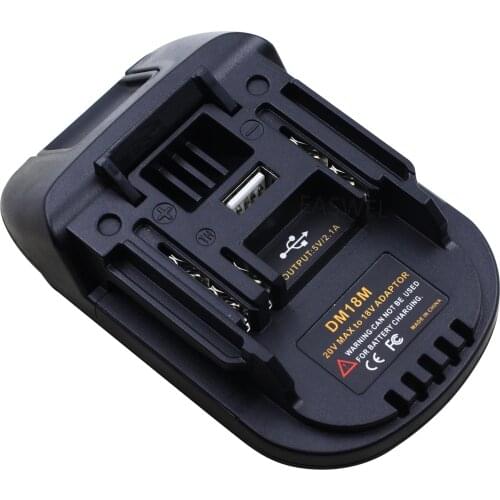 USB Battery Adapter For Makita BGA452 BGA452Z BHP451 BHP451SFE BHP451Z BHP453